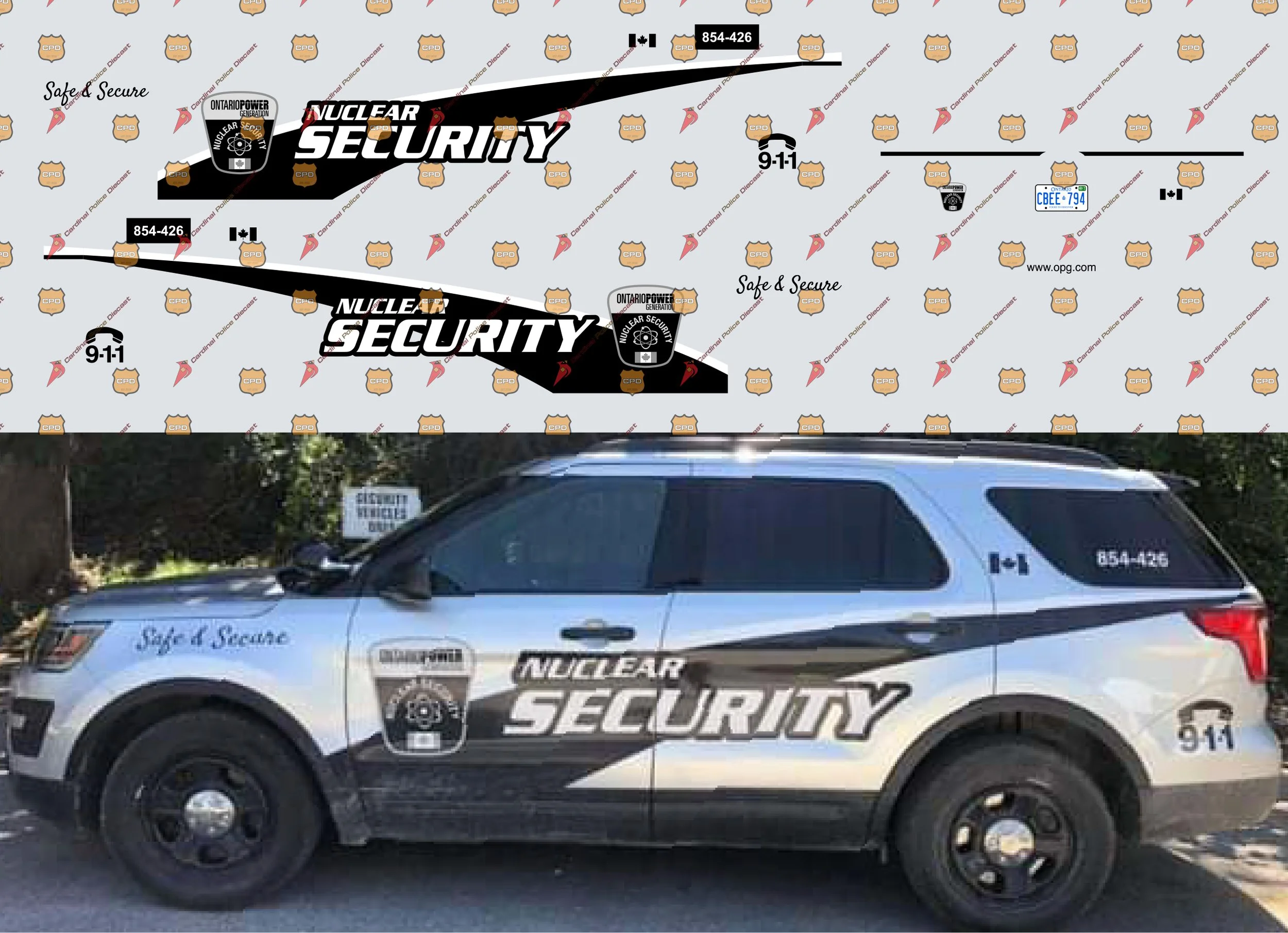 Ontario Power Generation Nuclear Security — Cardinal Police Diecast